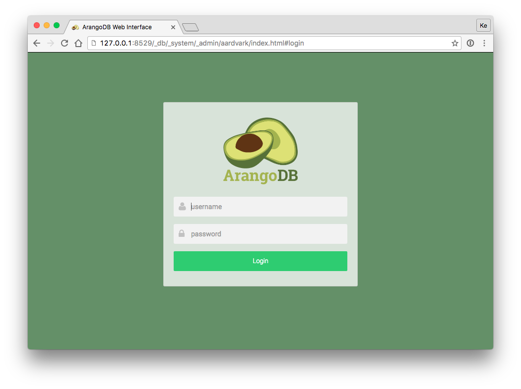 Aardvark Login Form